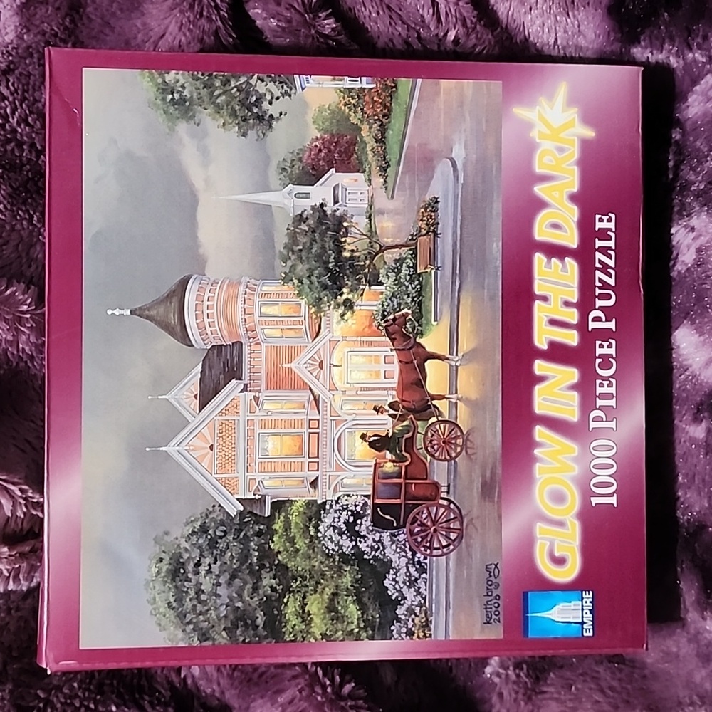 Glow In The Darm Puzzle. Horse Drawn Carriage (Rainy Afternoon)